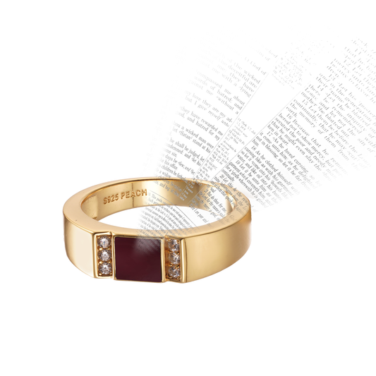 18K Gold Plated Bible Ring – Entire New Testament (27 Books) Engraved – Unique and Meaningful Gift for Men and Women